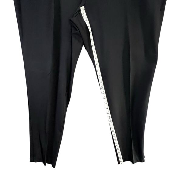 Talbots Ponte Knit Pants Women 3XL Black Ankle Zip Stretch Classic Preppy Casual - Picture 8 of 13